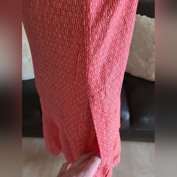 Toad&Co Women's Windsong Strappy Dress With Pockets Guava Diamond Print Size S - Picture 7 of 12